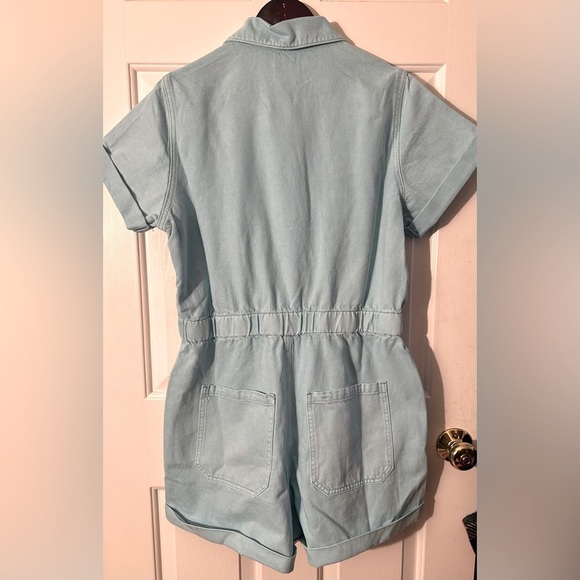 NWT SHOW ME YOUR MUMU | Revolve | XL Cannon Romper Spring Blue Denim Cotton NICE - Picture 6 of 16